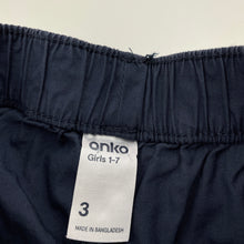Load image into Gallery viewer, Girls Anko, lightweight cotton shorts, elasticated, EUC, size 3,  