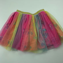 Load image into Gallery viewer, Girls Nickelodeon, shimmer &amp; shine tulle skirt, elasticated, L: 28cm, GUC, size 3,  