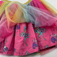 Load image into Gallery viewer, Girls Nickelodeon, shimmer &amp; shine tulle skirt, elasticated, L: 28cm, GUC, size 3,  