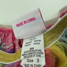 Load image into Gallery viewer, Girls Nickelodeon, shimmer &amp; shine tulle skirt, elasticated, L: 28cm, GUC, size 3,  