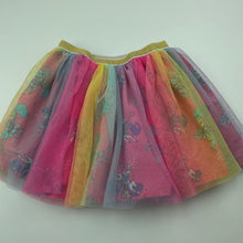 Load image into Gallery viewer, Girls Nickelodeon, shimmer &amp; shine tulle skirt, elasticated, L: 28cm, GUC, size 3,  