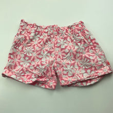 Load image into Gallery viewer, Girls Cotton On, lightweight floral cotton shorts, elasticated, FUC, size 7,  