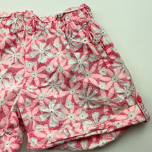 Load image into Gallery viewer, Girls Cotton On, lightweight floral cotton shorts, elasticated, FUC, size 7,  