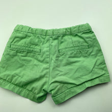 Load image into Gallery viewer, Girls Uniqlo, green cotton shorts, adjustable, FUC, size 6,  