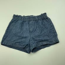 Load image into Gallery viewer, Girls Target, blue cotton shorts, elasticated, FUC, size 6,  
