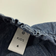 Load image into Gallery viewer, Girls Target, blue cotton shorts, elasticated, FUC, size 6,  