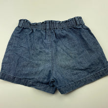 Load image into Gallery viewer, Girls Target, blue cotton shorts, elasticated, FUC, size 6,  