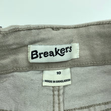 Load image into Gallery viewer, Boys Breakers, stretch denim shorts, adjustable, NEW, size 10,  