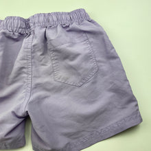 Load image into Gallery viewer, Boys Favourites, purple lightweight board shorts, elasticated, FUC, size 8,  