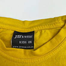 Load image into Gallery viewer, Boys JB's Wear, yellow cotton t-shirt / top, GUC, size 8,  