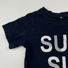 Load image into Gallery viewer, Boys Anko, navy cotton t-shirt / top, FUC, size 2,  
