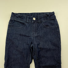 Load image into Gallery viewer, Girls Clothing &amp; Co, lightweight stretch denim jeans, adjustable, Inside leg: 45cm, FUC, size 7,  
