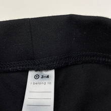 Load image into Gallery viewer, Girls Target, black school pants, elasticated, Inside leg: 44.5cm, EUC, size 3-4,  