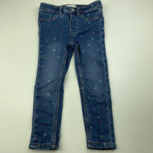 Load image into Gallery viewer, Girls Target, stretch denim jeggings, elasticated, Inside leg: 33cm, FUC, size 3,  