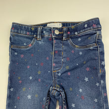 Load image into Gallery viewer, Girls Target, stretch denim jeggings, elasticated, Inside leg: 33cm, FUC, size 3,  