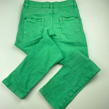 Load image into Gallery viewer, Boys Cotton On, green stretch denim pants, adjustable, Inside leg: 55cm, FUC, size 8,  