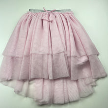 Load image into Gallery viewer, Girls KID, cotton lined tulle party skirt, elasticated, L: 35cm at front, GUC, size 4,  