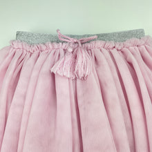 Load image into Gallery viewer, Girls KID, cotton lined tulle party skirt, elasticated, L: 35cm at front, GUC, size 4,  