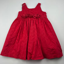 Load image into Gallery viewer, Girls Blue Sky, lined broderie cotton party dress, FUC, size 1, L: 50cm