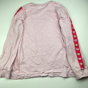 Girls Target, pink marle cotton pyjama top, FUC, size 12,  