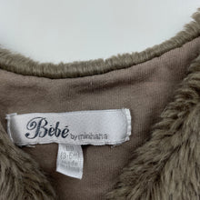 Load image into Gallery viewer, Girls Bebe by Minihaha, cotton lined faux fur vest, GUC, size 00,  