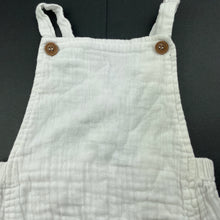 Load image into Gallery viewer, Girls Baby Baby, white crinkle cotton romper, GUC, size 1,  