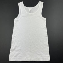 Load image into Gallery viewer, Boys Target, white cotton singlet top, GUC, size 4-6,  