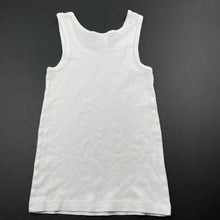 Load image into Gallery viewer, Boys Target, white cotton singlet top, GUC, size 4-6,  