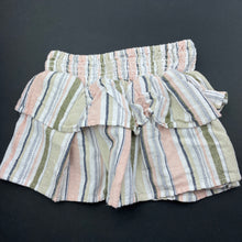 Load image into Gallery viewer, Girls Anko, viscose/cotton/linen skirt, elasticated, L: 21cm, GUC, size 4,  