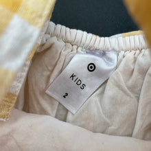 Load image into Gallery viewer, Girls Target, cotton lined linen/cotton summer top, GUC, size 2,  