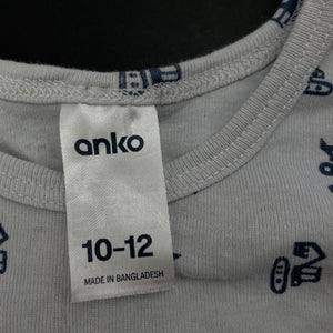 Boys Anko, cotton singlet top, diggers, FUC, size 10-12,  