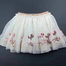 Load image into Gallery viewer, Girls Target, cotton lined Christmas tulle &amp; sequin skirt, elasticated, EUC, size 3,  