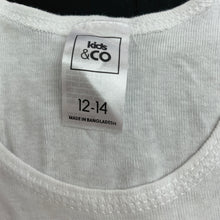 Load image into Gallery viewer, Boys Kids &amp; Co, white cotton singlet top, GUC, size 12-14,  