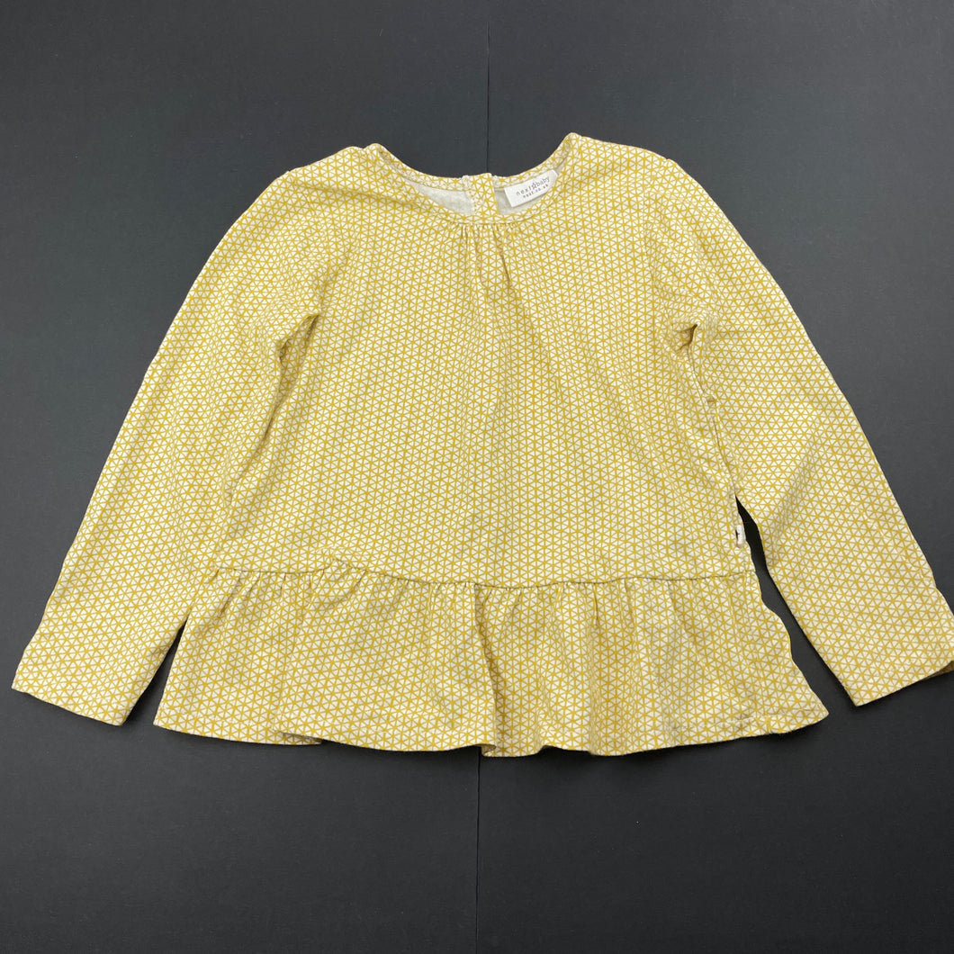 Girls Next, cotton long sleeve peplum top, EUC, size 2,  