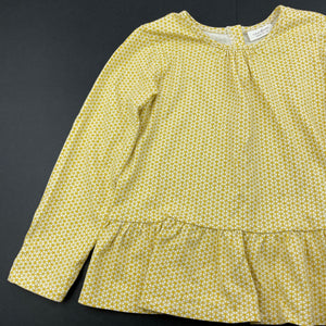 Girls Next, cotton long sleeve peplum top, EUC, size 2,  