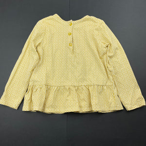 Girls Next, cotton long sleeve peplum top, EUC, size 2,  