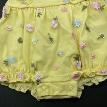 Load image into Gallery viewer, Girls Kidding Around, cotton lined embroidered tulle romper, NEW, size 000,  