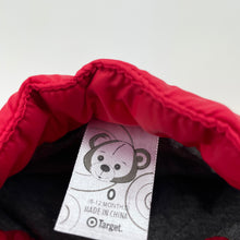 Load image into Gallery viewer, Boys Target, cotton lined red puffer vest / sleeveless jacket, EUC, size 0,  