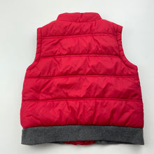 Load image into Gallery viewer, Boys Target, cotton lined red puffer vest / sleeveless jacket, EUC, size 0,  