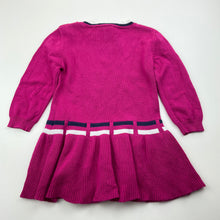 Load image into Gallery viewer, Girls Juniors, knitted cotton long sleeve dress, EUC, size 1-2, L: 40cm