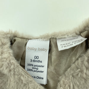 Girls Baby Baby, soft feel faux fur vest, EUC, size 00,  