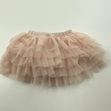 Load image into Gallery viewer, Girls Kids &amp; Co, cotton lined tiered tulle skirt, elasticated, GUC, size 00,  