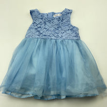 Load image into Gallery viewer, Girls SHEIN, tulle &amp; floral lace party dress, GUC, size 0, L: 39cm