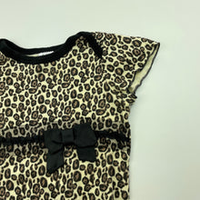 Load image into Gallery viewer, Girls Baby Essentials, leopard print cotton bodysuit / romper, FUC, size 12 months,  