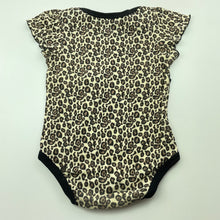 Load image into Gallery viewer, Girls Baby Essentials, leopard print cotton bodysuit / romper, FUC, size 12 months,  