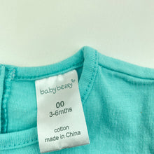 Load image into Gallery viewer, Girls Baby Berry, blue cotton t-shirt / top, butterfly, EUC, size 00,  