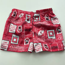 Load image into Gallery viewer, unisex NRL Supporter, St George Dragons lightweight pyjama shorts, GUC, size 1,  