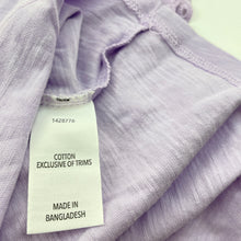 Load image into Gallery viewer, Girls KID, purple cotton broderie trim top, EUC, size 1,  