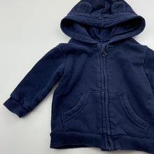 Load image into Gallery viewer, unisex Target, navy fleece lined zip hoodie sweater, FUC, size 000,  
