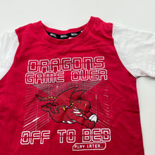 Load image into Gallery viewer, unisex NRL Supporter, St George Dragons cotton t-shirt / top, EUC, size 1,  